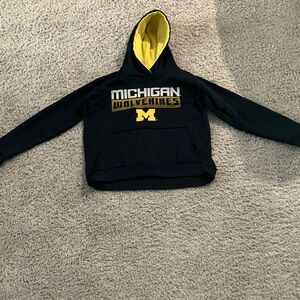 Champion Michigan Wolverines Kids Hoodie - Black and Yellow